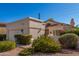 Front view of charming single story home with landscaped yard at 16839 E Widgeon Ct, Fountain Hills, AZ 85268