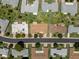 An overhead view showcasing the property's location within the neighborhood at 9614 W Greenhurst Dr, Sun City, AZ 85351