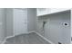 Convenient laundry room with built-in shelving and exterior access at 9614 W Greenhurst Dr, Sun City, AZ 85351