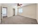 Charming bedroom with colorful ceiling fan and closet at 654 S Sabrina --, Mesa, AZ 85208