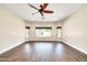 Spacious bedroom with large windows and ceiling fan at 654 S Sabrina --, Mesa, AZ 85208