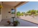 Landscaped backyard with gravel and desert plants at 20285 N Winter Escape Ct, Maricopa, AZ 85138