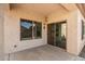 Covered patio with sliding glass door access at 1560 E Melrose Dr, Casa Grande, AZ 85122