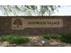 Stone entrance sign for Ironwood Village community at 1560 E Melrose Dr, Casa Grande, AZ 85122
