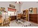 Home office featuring built-in shelves and a leather chair at 4536 E Via Dona Rd, Cave Creek, AZ 85331