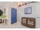 Bright entryway with a stylish console table and blue door at 4536 E Via Dona Rd, Cave Creek, AZ 85331