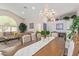 Formal dining room with decorative accents and seating for six at 4536 E Via Dona Rd, Cave Creek, AZ 85331