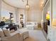 Home office with built-in cabinetry and pool view at 40 Biltmore Est, Phoenix, AZ 85016