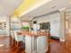 Island kitchen with granite countertops and custom cabinetry at 40 Biltmore Est, Phoenix, AZ 85016