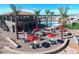 Enjoy the outdoor space with a refreshing pool and seating at 650 N Hawes Rd # 3404, Mesa, AZ 85207