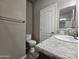 Bathroom with toilet and vanity with a granite countertop at 650 N Hawes Rd # 3404, Mesa, AZ 85207