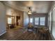 Open concept living and dining area with tile floors at 650 N Hawes Rd # 3404, Mesa, AZ 85207