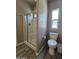 Clean bathroom with a shower stall and toilet at 650 N Hawes Rd # 3404, Mesa, AZ 85207