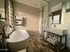Spa-like bathroom with soaking tub and walk-in shower at 895 W Tyson St, Chandler, AZ 85225