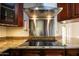 Sleek glass cooktop and stainless steel range hood at 19950 W Cambridge Ave, Buckeye, AZ 85396