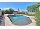 Spacious pool and spa with flagstone decking at 1121 E Jahns Dr, Casa Grande, AZ 85122