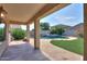 Relaxing backyard oasis with a sparkling pool and spa at 1121 E Jahns Dr, Casa Grande, AZ 85122