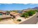 Aerial view of a residential neighborhood with houses and desert landscape at 10522 E Morning Star Dr, Scottsdale, AZ 85255