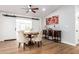 Bright dining area with wood table and modern chairs at 427 S 80Th Way, Mesa, AZ 85208