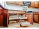 Well-organized kitchen with ample storage in wood cabinets and drawers at 19422 N 67Th Ln, Glendale, AZ 85308