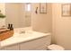 Bright bathroom with white vanity and fixtures at 7401 W Arrowhead Clubhouse Dr # 2072, Glendale, AZ 85308