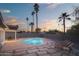 Inviting backyard oasis with a sparkling pool and relaxing lounge chairs at 5818 N Granite Reef Rd, Scottsdale, AZ 85250