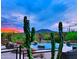 Circular pool with mountain and sunset views at 40105 N 2Nd Way, Phoenix, AZ 85086