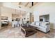 Open concept living room with views into the kitchen and dining area at 40105 N 2Nd Way, Phoenix, AZ 85086