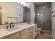 Bathroom with double vanity, large shower, and modern fixtures at 40105 N 2Nd Way, Phoenix, AZ 85086