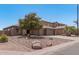 Two-story home with a landscaped yard and a two-car garage at 3407 E Glacier Pl, Chandler, AZ 85249