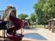 Close-up of playground slide and play structure at 3407 E Glacier Pl, Chandler, AZ 85249