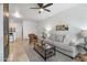 Cozy living room featuring a comfortable sofa and modern coffee table at 6900 E Princess Dr # 2221, Phoenix, AZ 85054