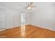 Main bedroom with hardwood floors and access to bathroom at 2939 W Plum Hollow Dr, Anthem, AZ 85086