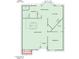Single-story floor plan featuring living room, kitchen, and bedrooms at 2617 W Willow Ave, Phoenix, AZ 85029