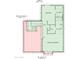 Two-story floor plan with primary bedroom and two baths at 2617 W Willow Ave, Phoenix, AZ 85029