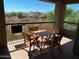 Relaxing patio with seating area and mountain views at 2425 W Bronco Butte Trl # 2017, Phoenix, AZ 85085