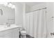 Clean bathroom with white vanity, shower, and toilet at 2425 W Bronco Butte Trl # 2017, Phoenix, AZ 85085