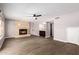 Bright living room with fireplace and laminate flooring at 2438 W Hearn Rd, Phoenix, AZ 85023