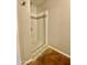 Clean bathroom with a step-in shower and contemporary tile at 1701 E Colter St # 141, Phoenix, AZ 85016