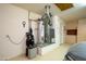 Garage with water heater, HVAC unit, and extra storage at 18000 N Estrella Vista Dr, Surprise, AZ 85374