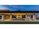 Relaxing backyard patio with seating and fire pit at 10611 E Tumbleweed Ave, Mesa, AZ 85212
