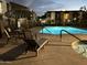 Inviting community pool and spa area at night at 1111 E University Dr # 135, Tempe, AZ 85288