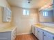 Bathroom with a large vanity mirror and updated sink at 120 N Val Vista Dr # 264, Mesa, AZ 85213