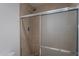 Modern bathroom with a large shower and updated finishes at 3500 N Hayden Rd # 1005, Scottsdale, AZ 85251