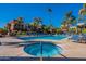 Community pool and spa with plenty of lounge chairs at 3500 N Hayden Rd # 1005, Scottsdale, AZ 85251
