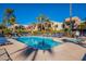 Inviting community pool with lounge chairs and spa at 3500 N Hayden Rd # 1005, Scottsdale, AZ 85251