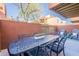 Outdoor patio with seating and a table, great for relaxing at 3500 N Hayden Rd # 1005, Scottsdale, AZ 85251