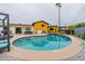 Enjoy this large kidney shaped pool with plenty of room for lounging at 8608 E Angus Dr, Scottsdale, AZ 85251