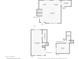 Two-story home floor plan, showing kitchen, living room, bedrooms, and bathrooms at 8608 E Angus Dr, Scottsdale, AZ 85251