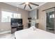 Guest bedroom with TV, kitchenette, and en-suite bathroom at 8608 E Angus Dr, Scottsdale, AZ 85251